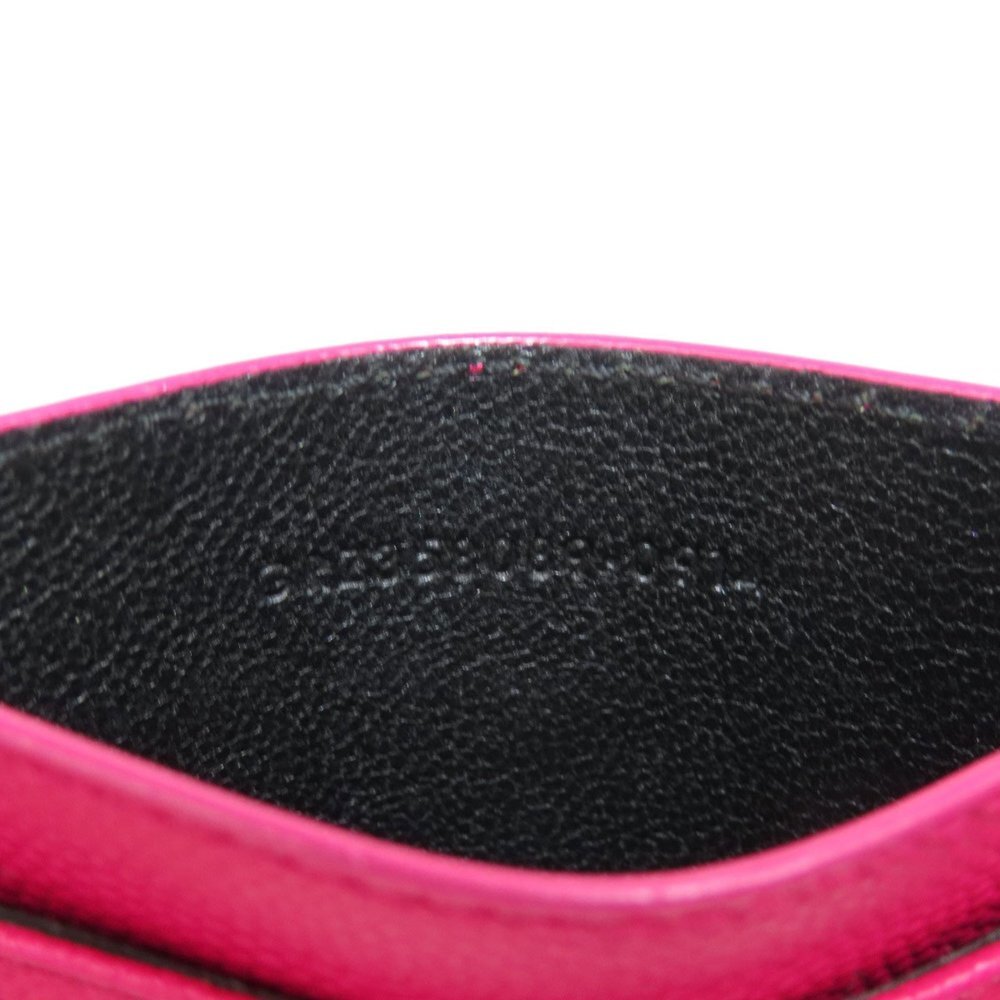 YVES SAINT LAURENT Pink Leather Card Holder - Picture 6 of 11